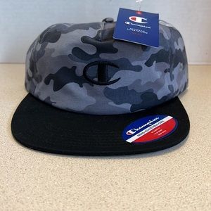 Champion Mens Adjustable OSFA Flat Brim Hat
